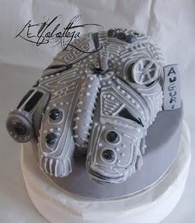 Millenium Falcon cake/ torta Millenium Falcon Star Wars