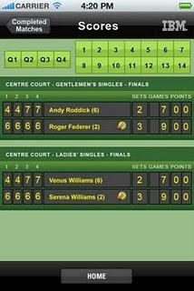 L'app ufficiale di Wimbledon 2011.