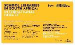 School Libraries South Africa: International Debate (20-21 giugno 2011)