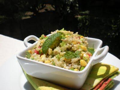 Insalata di riso Integrale con Verdure e Tonno Rosso