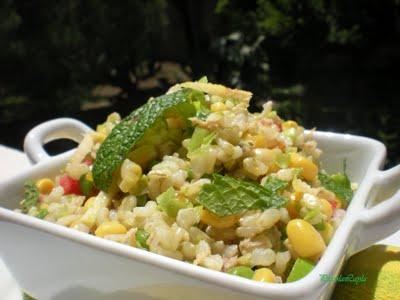 Insalata di riso Integrale con Verdure e Tonno Rosso