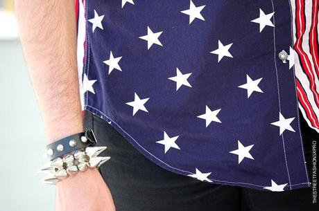 In the Street...Stars and Stripes...Pitti Immagine Uomo, Florence