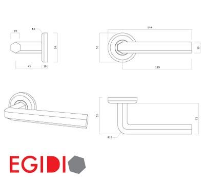 Maniglia design Egidio Flussocreativo