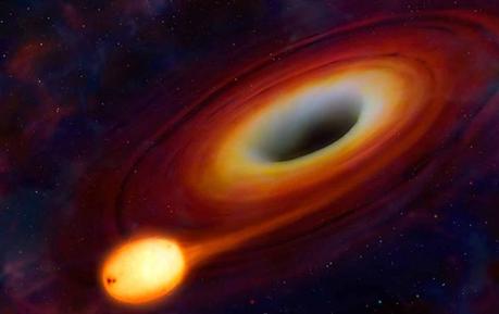 Il buco nero che divora la stella