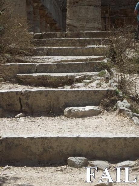 Segesta, scalinata