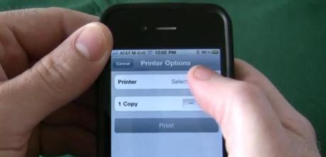 iPhone AirPrint