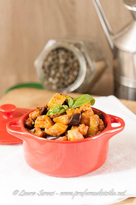 Caponata di Melanzane e Pesce Spada un piatto tipico siciliano