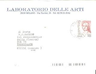 Domenico Cara al Poeta V.S. Gaudio ( Domenico Cara Poeta V.S. Gaudio responsabile della fissità