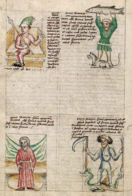 Picatrix e magia medievale Quattro immagini di Saturno in una pagina del Picatrix custodito alla Biblioteka-Jagiellonska