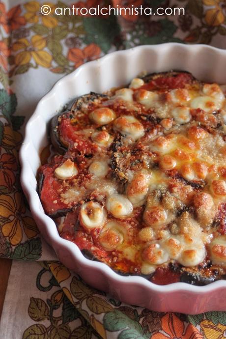 Tortino di Melanzane Grigliate con Ricotta e Scamorza Tortino di Melanzane Grigliate con Ricotta e Scamorza