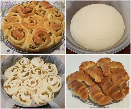 Cornetti salati e torta roselline alle olive https://lericettediclaudiaeandre.blogspot.com/