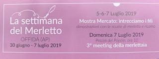 SETTIMANA DEL MERLETTO AD OFFIDA 2019 SETTIMANA DEL MERLETTO AD OFFIDA 2019