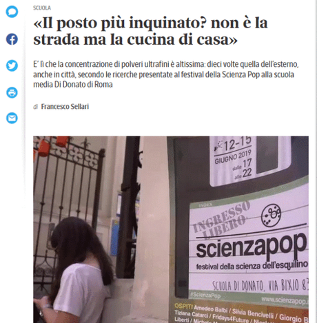 «Il posto più inquinato? non è la strada ma la cucina di casa» «Il posto più inquinato? non è la strada ma la cucina di casa»