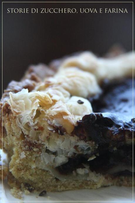 crostata con crema al caffè.