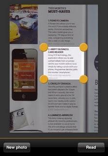 TextGrabber, per acquisire porzioni di testo da riviste,libri e documenti.