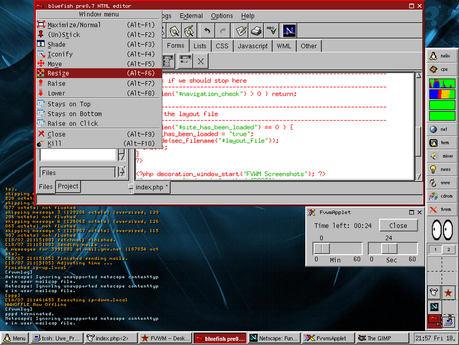 FVWM (F Virtual Window Manager) è un window manager per X Window system evoluto in un ambiente potente ed altamente configurabile.