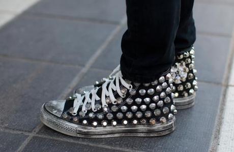 Studded shoes