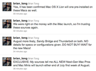 Nuove conferme sul lancio del Mac Pro e Mac Mini a fine luglio o inizio Agosto.