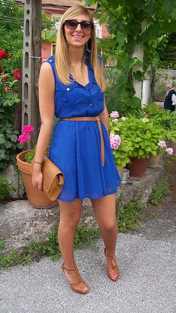 Electric Blue Dress