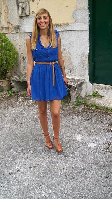 Electric Blue Dress