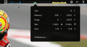 Gnome System Monitor Applet: adesso con menu preferenze e grafici