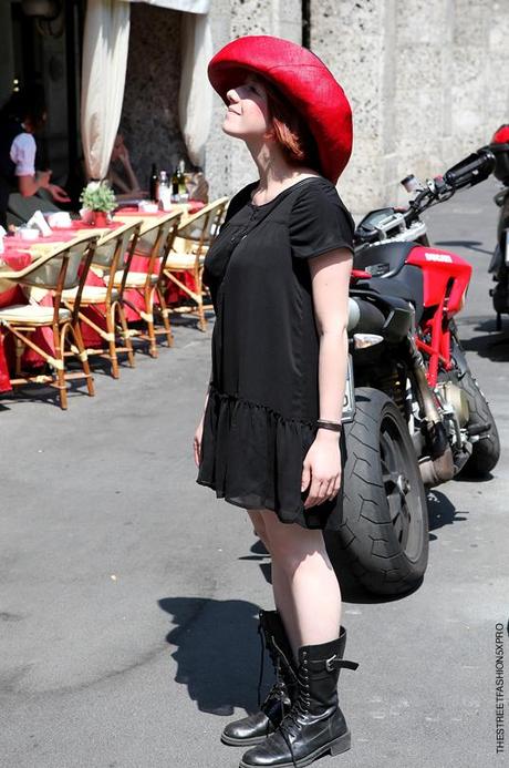 In the Street...Black + Red