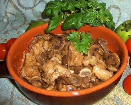 Coniglio con i funghi