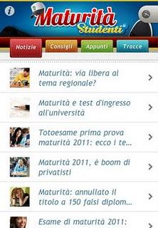 L'app Studenti.it Maturità 2011