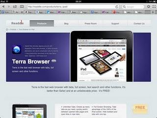 Terra - Web Browser con tab, schermo intero anche offline.