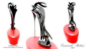 CINDERELLA’S  ELEGANCE AND SEX-SYMBOL SCULPTURE  “CENERENTOLA”  by  Emanuele Rubini