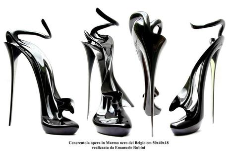 CINDERELLA’S  ELEGANCE AND SEX-SYMBOL SCULPTURE  “CENERENTOLA”  by  Emanuele Rubini