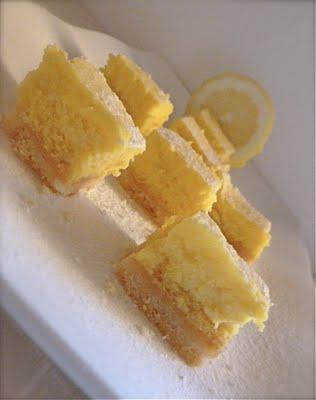 Creamy lemon squares