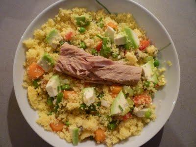 COUS COUS DI MAIS E RISO con verdure e tonno