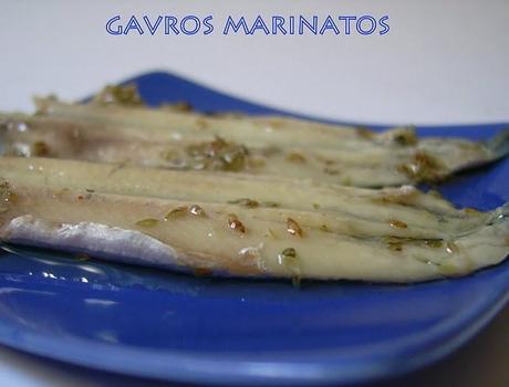 alici marinate (gavros marinatos)