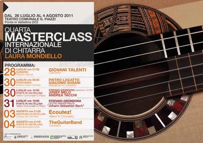 IV MasterClass di Chitarra Ponte in Valtellina