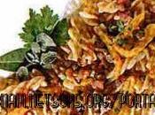 Pasta, peperoni lenticchie