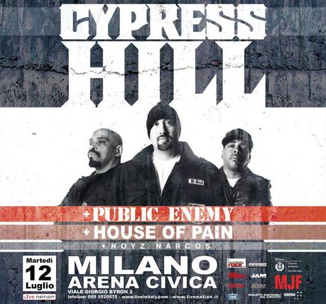 CYPRESS HILL - PUBLIC ENEMY - HOUSE OF PAIN - NOYZ NARCOS @ Arena Civica di Milano [12-07-2011]