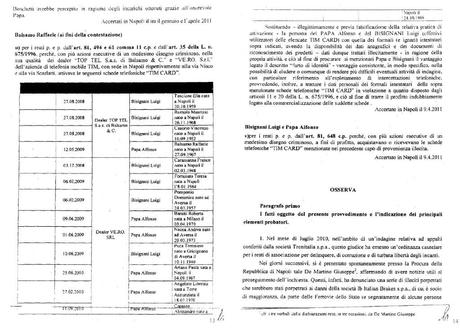 Bisignani e Papa: gli atti. Quello che non si legge sui giornali