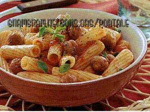 Rigatoni con polpettine