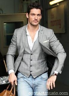 David Gandy outside the Itv Television Studios