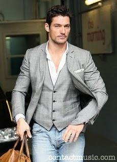 David Gandy outside the Itv Television Studios