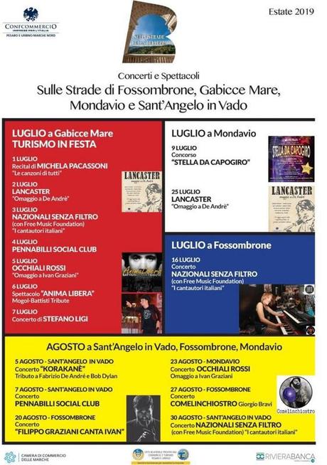 L’Itinerario della Bellezza nella provincia di Pesaro Urbino, concerti e spettacoli al mare e nei borghi L’Itinerario della Bellezza nella provincia di Pesaro Urbino, concerti e spettacoli al mare e nei borghi