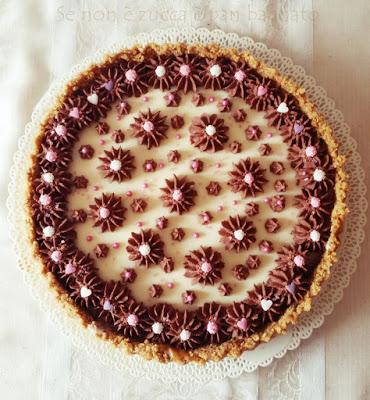 Crostata Senza Cottura con Doppio Cioccolato e Caramello Crostata Senza Cottura con Doppio Cioccolato e Caramello