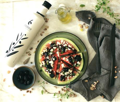 anguria con feta e olive / karpouzi me feta kai elies anguria con feta e olive / karpouzi me feta kai elies