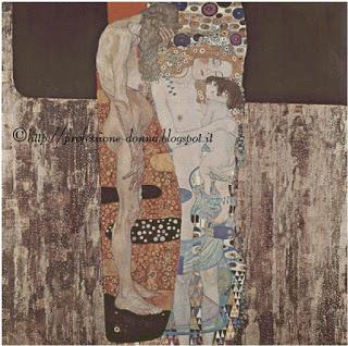 Schema punto croce: Le tre età della donna - Klimt Schema punto croce: Le tre età della donna - Klimt