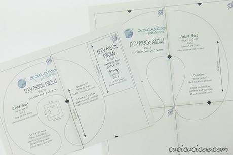 Cartamodello per cuscino da viaggio (cervicale) Questo cartamodello per cuscino da viaggio è semplice da cucire, sia per principianti che per bambini! Con due misure e un laccio da trasporto comodo. Il template è gratuito da scaricare. Ottimo da regalare! #cartamodello #cuscinofaidate #cucitocreativo