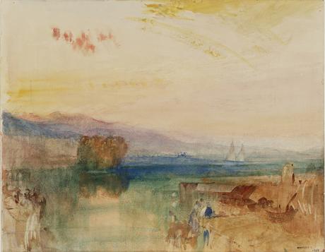 Weekend dove? | A Lucerna per Turner Ginevra, i monti dello Jura e Isle Rousseau, alba - 1841 Acquarello e matita su carta - (C) Tate Londra 2019