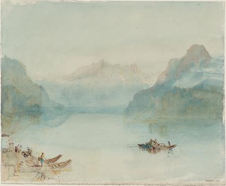 Weekend dove? | A Lucerna per Turner Il Lago di Lucerna, La baia di Uri da Brunnen - ca. 1841-42. Acquarello su carta - (C) Tate Londra 2019