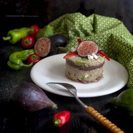Teff in insalata con fichi, feta, paté di olive nere e peperoni teff-in-insalata-con-fichi-paté-olive-nere-peperoni-ricetta-estiva-facile-primo-senza-glutine-contemporaneo-food