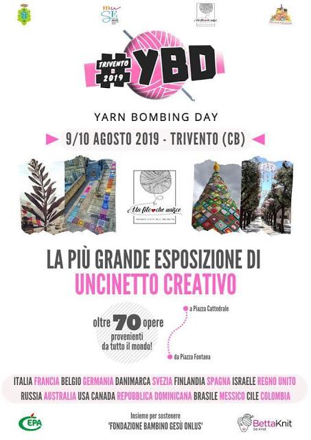 MOVIMENTO CENTO ARTISTI PER IL MONDO PRESENTA : YARN BOMBING DAY A TRIVENTO - LA PIU' GRANDE ESPOSIZIONE DELLA CREATIVITA' A CIELO APERTO MOVIMENTO CENTO ARTISTI PER IL MONDO PRESENTA : YARN BOMBING DAY A TRIVENTO - LA PIU' GRANDE ESPOSIZIONE DELLA CREATIVITA' A CIELO APERTO